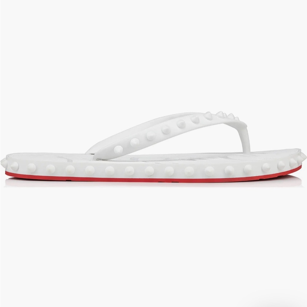 Christian Louboutin Loubi flip flops mew in box 37